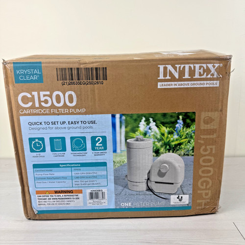 Intex krystal clear - 1500, gph
